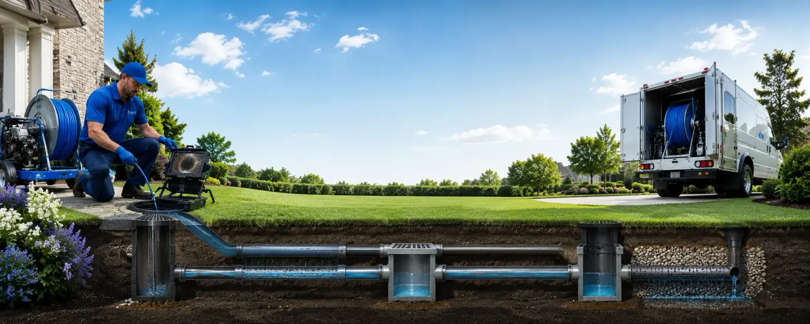 Outdoor drain cleaning information for North Branch, NY